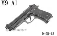 【翔準軍品AOG】《台灣製KJ立智瓦斯手槍 M9 A1黑色 FULL METAL BG D-05-12