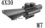 (翔準光學 AOG)-- M7 狙擊鏡4X30 外帶紅外線 瞄準鏡 槍瞄 組擊鏡 長短槍適用