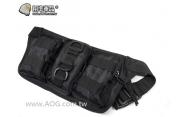 【翔準軍品AOG】腰包三方(黑) 腰包 隨身包 包包 雜物包 手機包 錢包 背包 手提包P3008A