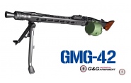【翔準軍品AOG】(免運費) G&G 怪怪 GMG-42 MG42全鋼製 實木托 電動槍 