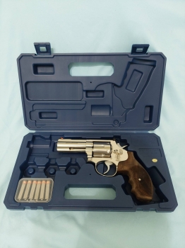 ARES S＆W M686 3.5吋 全金屬 胡桃木握把 CO2左輪手槍 刻字版 