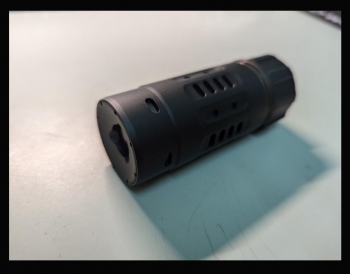 5KU Pyro gbb 風格 戰術消音管/滅音管型噴火發光器-黑色