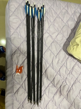 反曲箭Surpass CB40 可換頭混碳箭  外徑8mm  撓度500-600  總長80cm  射不到10次