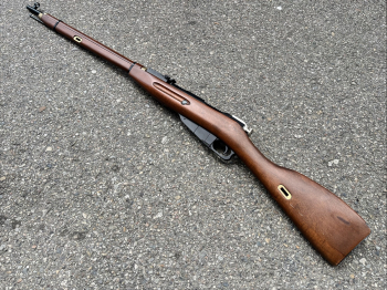 二手ˋKING ARMS KA Mosin Nagant 莫辛納甘 歩兵版 手拉空氣槍 實木槍托 M1891步槍 上彈有問題當模型賣售價6000元