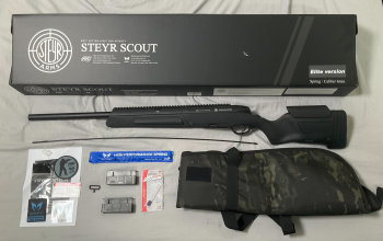 摩帝 Steyr Scout Elite 空氣手拉狙擊槍 盒裝齊全