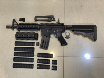 WE M4 CQB 電動槍 強磁馬達 掛牆無下場 輕微舊化 功能正常完好 4500元 可議價