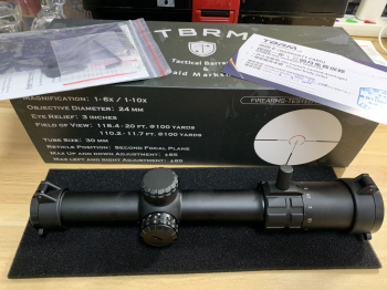 TBRM ACCURACY -LPVO  1-10x24 SFP真品瞄準鏡 狙擊鏡 全新品僅上一次槍
