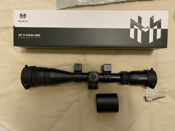 MARCH HT 4-16X44AOE狙擊鏡瞄具瞄準鏡附25.4mm高寬夾具