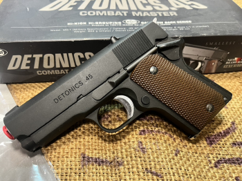 九成新 TOKYO MARUI 馬牌 DETONICS.45 GBB 瓦斯手槍 (改警星全金屬) 售價6500元
