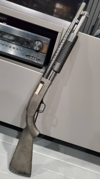  絕版Marushin M500 鋼製散熱片 6mm 3發版,耐用強化改裝套件全上.有氣爆聲音的震撼 非 M870 散彈槍