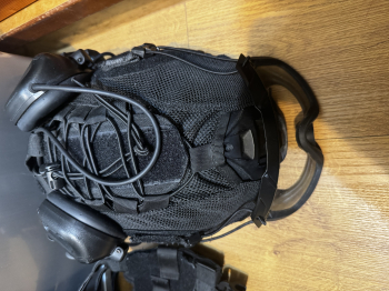 商品：頭盔（含風鏡盔布）、降噪耳機、戰術背心（內含前後塑膠抗彈板、手機架）