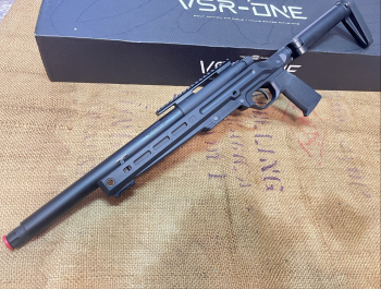 	九成新 (灰/藍)日本原裝進口 馬牌 Marui VSR-ONE／VSR-1 手拉狙擊槍、空氣槍 售價6700 全原廠