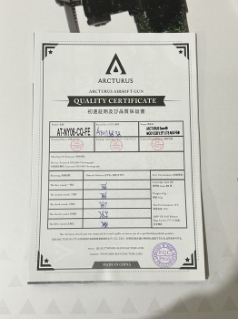 ARCTURUS Sword® MOD1 CQB 9.55吋 AEG LITE FE 6MM 電動槍 ARCTURUS Sword® MOD1 CQB 9.55吋 AEG LITE FE 6MM 電動槍