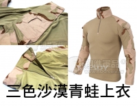 【翔準軍品AOG】三沙 棉質 青蛙 上衣 長袖 有領 戰鬥服 沙漠 生存遊戲 護具 G0317-5A