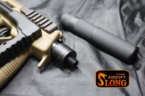 【翔準軍品AOG】SLONG 神龍 FOR KSC MP9 to -14mm 轉接頭 滅音器 