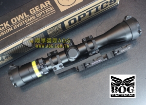 【翔準國際AOG】【BOG】3-9X40 綠光纖 高清晰 快調狙擊鏡 Black Owl Gear 軍規抗震戰機夜鷹 1543