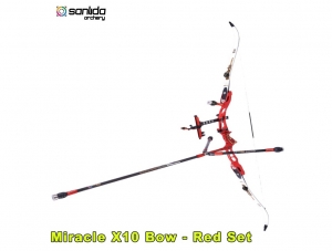 【翔準AOG】Miracle X10 Bow - 紅 終極競技型全配反曲弓 瞄準具 金屬CNC鋁合金 比賽奧運弓箭 整套版