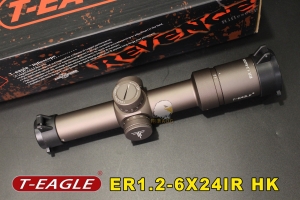 【翔準AOG】禿鷹T-EAGLE ER1.2-6X24IR HK BROWN (沙色)步槍鏡 狙擊鏡  4026DZ