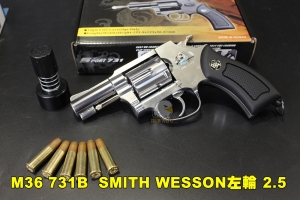 【翔準AOG】WG M36 731B CO2 SMITH & WESSON左輪手槍 2.5吋 全金屬 WG005