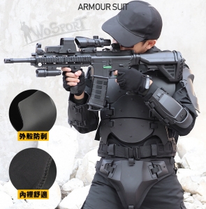 【翔準AOG】WoSporT  WST 戰術甲套裝 黑色 戰術背心 戰甲 盔甲 生存遊戲 機械戰士 G50EJ