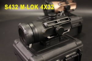  【翔準AOG】S432 黑 M-LOK 4X32 寬軌 金屬倍鏡 高清晰抗震 狙擊鏡 瞄準器 2026 【翔準AOG】S432 M-LOK 4X32 寬軌 金屬倍鏡 高清晰抗震 狙擊鏡 瞄準器 2026