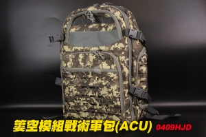   【翔準AOG】簍空模組戰術軍包 (ACU) 城市迷彩 登山包 露營包 生存遊戲包  409HJD
