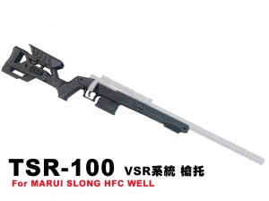 【翔準軍品AOG】神龍 (黑)  SLONG TSR-100 戰術槍身 槍托 本體 For VSR 狙擊槍 SL02001A
