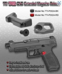 【翔準國際AOG】TTI TP22 CNC 鋁合金 加大卸彈鈕 TTI-P0024