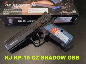 【翔準AOG】KJ KP-15 CZ SHADOW GBB 瓦斯手槍 後座力 20800-