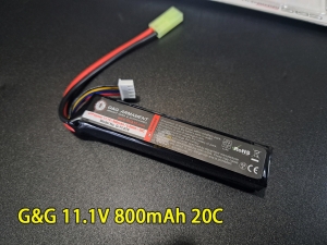 【翔準AOG】 怪怪 G&G  11.1V 800mAh  20C 托桿式 鋰聚電池  G-11-079