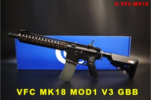 【翔準AOG】VFC MK18 MOD1 V3新版 瓦斯槍 VF2-MK18 COLT/DD 雙授權刻字 GBB 鋼製火控 全金屬KAC準星