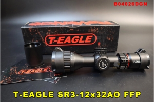 【翔準AOG】T-Eagle SR 3-12x32 AO 發光 FFP 1/4狙擊鏡 B04026DGN 步槍瞄準鏡 快調