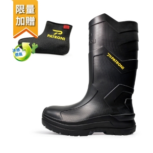 【翔準AOG】PATRONI SF2380 超輕量絕緣安全雨鞋(贈 涼感抗菌襪套乙雙) 塑鋼頭 鞋跟緩震38~46號