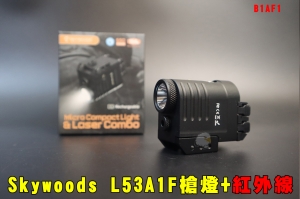 【翔準AOG】Skywoods L53A1F 槍燈+紅外線 戰術槍燈 B1AF1 雷射器 XF-S2 多種燈光模式 寬軌