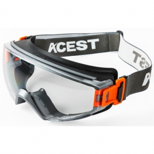 【翔準】臺製 ACEST S-60 護目鏡 全密閉  護目鏡 耐刮防霧 可併用眼鏡口罩 防護眼鏡 工安 實驗 首創可替換頭戴式或鏡腳式護目鏡