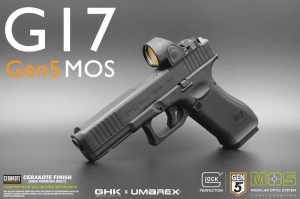 【翔準AOG】新品預購+免運 GHK G17 Gen5 MOS  GLOCK原廠授權 GBB瓦斯手槍(新版線性扣壓)