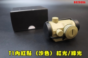 【翔準AOG】T1內紅點 (沙色) 紅光/綠光 衝鋒槍 步槍 GBB B02009A 快瞄 瞄準鏡 定標器 瞄具 快瞄鏡