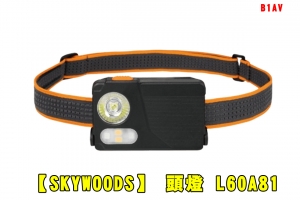 【翔準AOG】【SKYWOODS】頭燈L60A81 LED白光 B1AV 燈山 野外 170m 爬山 騎行 抓魚 海邊 露營