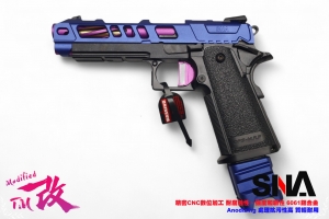 【改】SNA HI-CAPA  紫藍 比賽競技版 瓦斯手槍 MARUI 核心+CNC改裝鋁合金