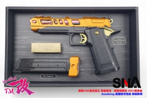 【改】SNA HI-CAPA 4.3  橘粉 比賽競技版 瓦斯手槍 MARUI 核心+CNC改裝鋁合金 