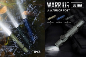 【翔準AOG】OLIGHT Warrior Ultra 2500流明 320米 戰術值勤高亮度手電筒 OAL高硬度外殼 兩段式尾按 強光/爆閃