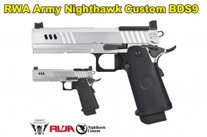【翔準軍品AOG】RWA Army Nighthawk Custom BDS9 手槍 GBB 瓦斯槍 銀 Airsoft 生存遊戲