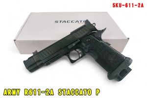 【翔準AOG】ARMY R611-2A STACCATO P 黑 抑制器瓦斯槍 GBB瓦斯手槍HI-CAPA 5.1短槍
