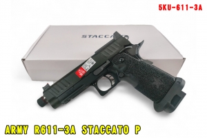 【翔準AOG】ARMY R611-3A STACCATO P 黑 螺帽款瓦斯槍 GBB瓦斯手槍HI-CAPA 5.1短槍2011