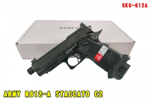 【翔準AOG】ARMY R612-A STACCATO C2 黑 螺帽款瓦斯槍 GBB瓦斯手槍HI-CAPA 5.1短槍2011