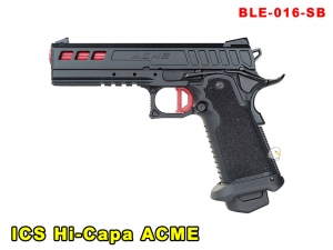 【翔準AOG】ICS Hi-Capa ACME 黑紅 瓦斯/CO2版 短槍 BLE-016-SB GBB 後座力手槍