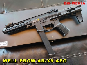 【翔準AOG】新品 WELL PROW AR-X9 電動槍 DW-WE01A 黑色 半金屬 AEG 生存遊戲 衝鋒槍 電槍