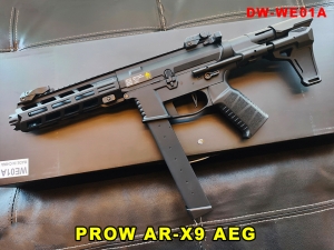 【翔準AOG】新品 PROW AR-X9 電動槍 DW-WE01A 黑色 半金屬 AEG 生存遊戲 衝鋒槍 電槍