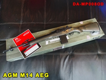 【翔準AOG】 S&T AGM M14 AEG 綠 電動槍 DA-MP008OD 戰鬥步槍 長槍 電動步槍