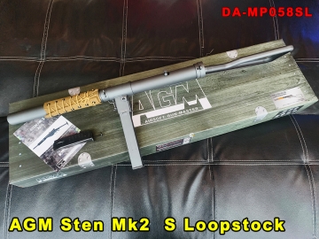 【翔準AOG】 S&T AGM Sten Mk2  S Loopstock 全金屬電槍 AEG 黑 DA-MP058SL 戰鬥步槍 長槍 電動步槍